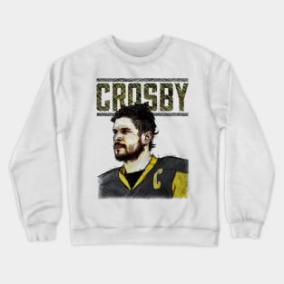 Sidney Crosby Pittsburgh Sketch Stare Crewneck Sweatshirt